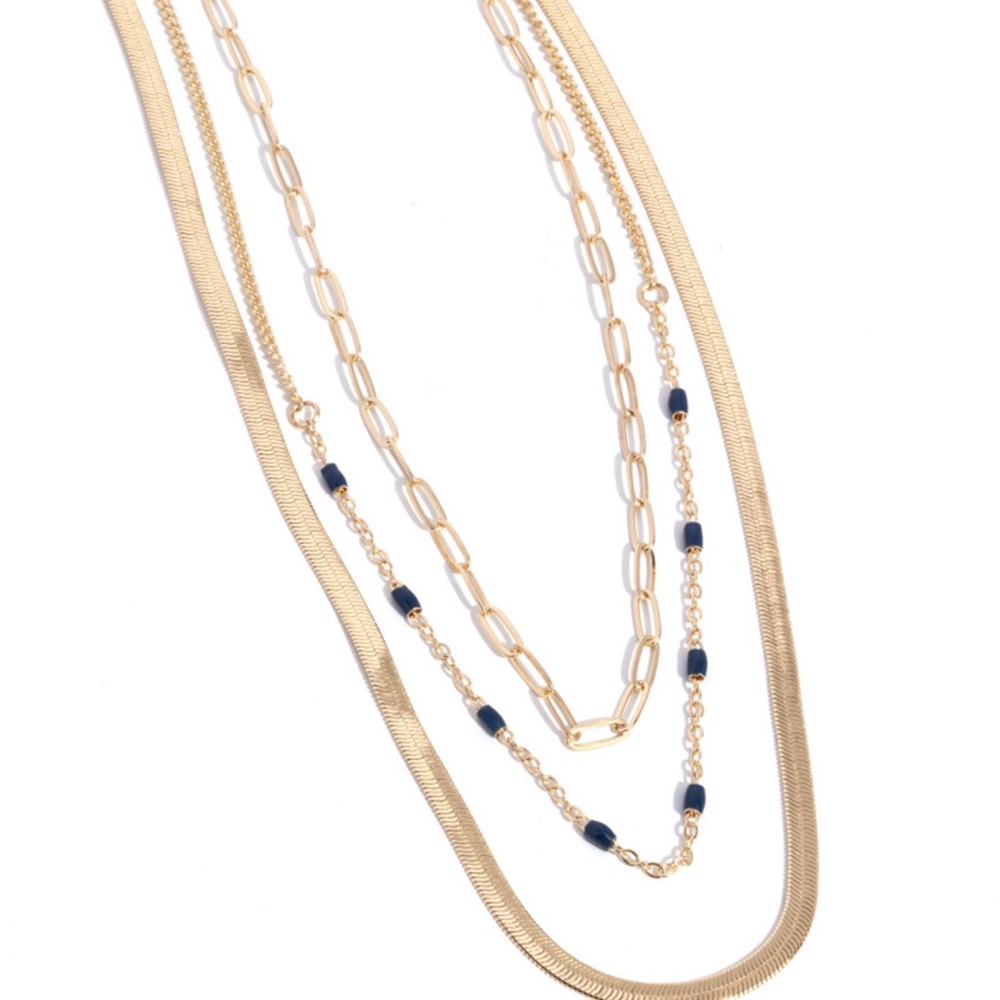 Gold Holiday bling necklace